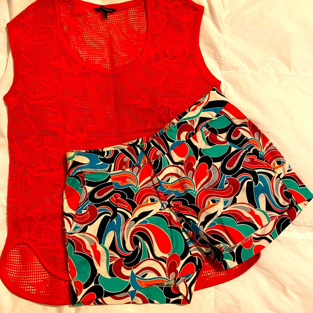 Banana Republic Shorts and Top